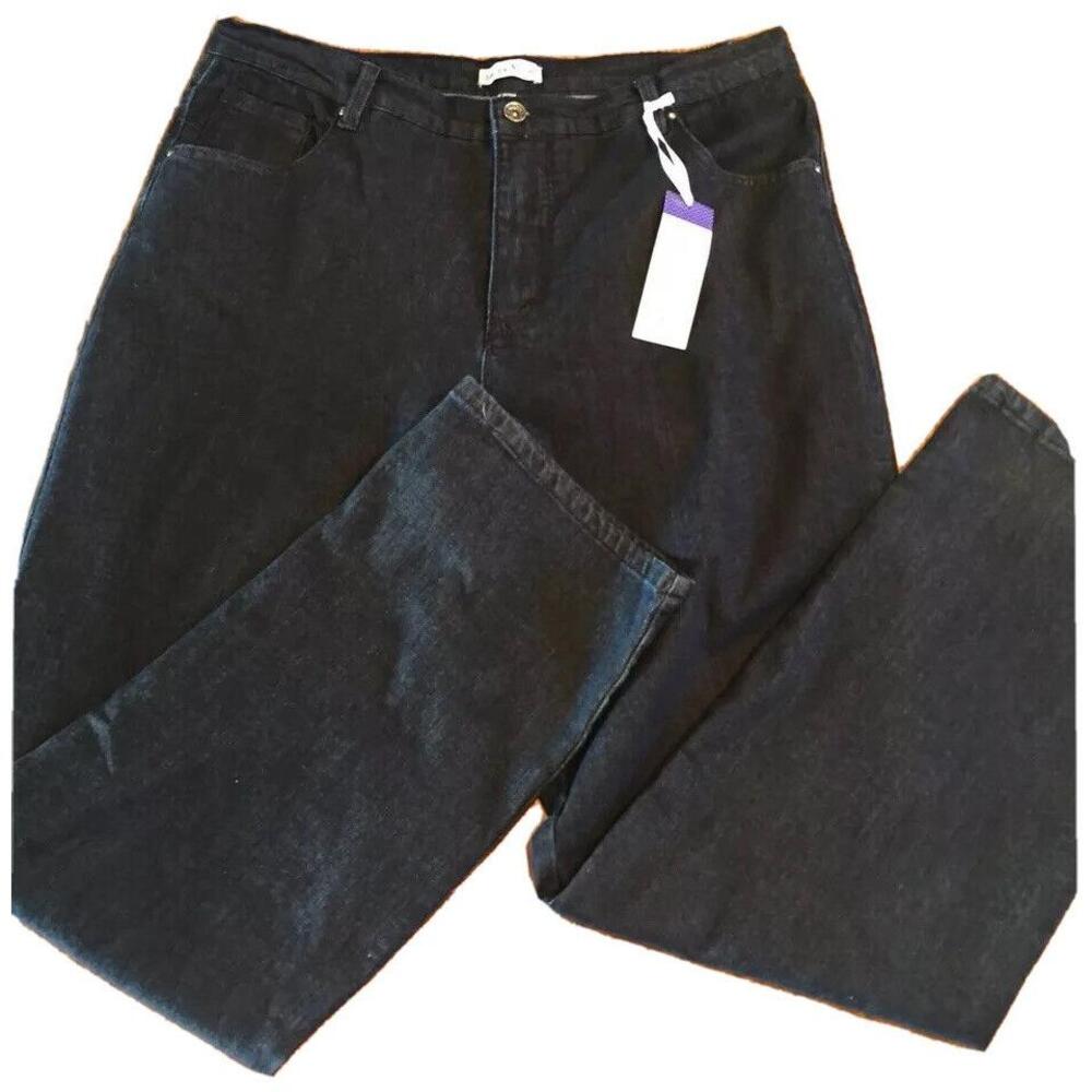 Rebecca‎ Malone Jeans Women 16 Blue 34x31 Classic Fit Straight Preppy Minimalist